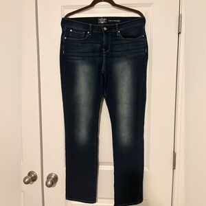 Signature Levi Strauss Women's Deep Indigo Straight Leg Jeans